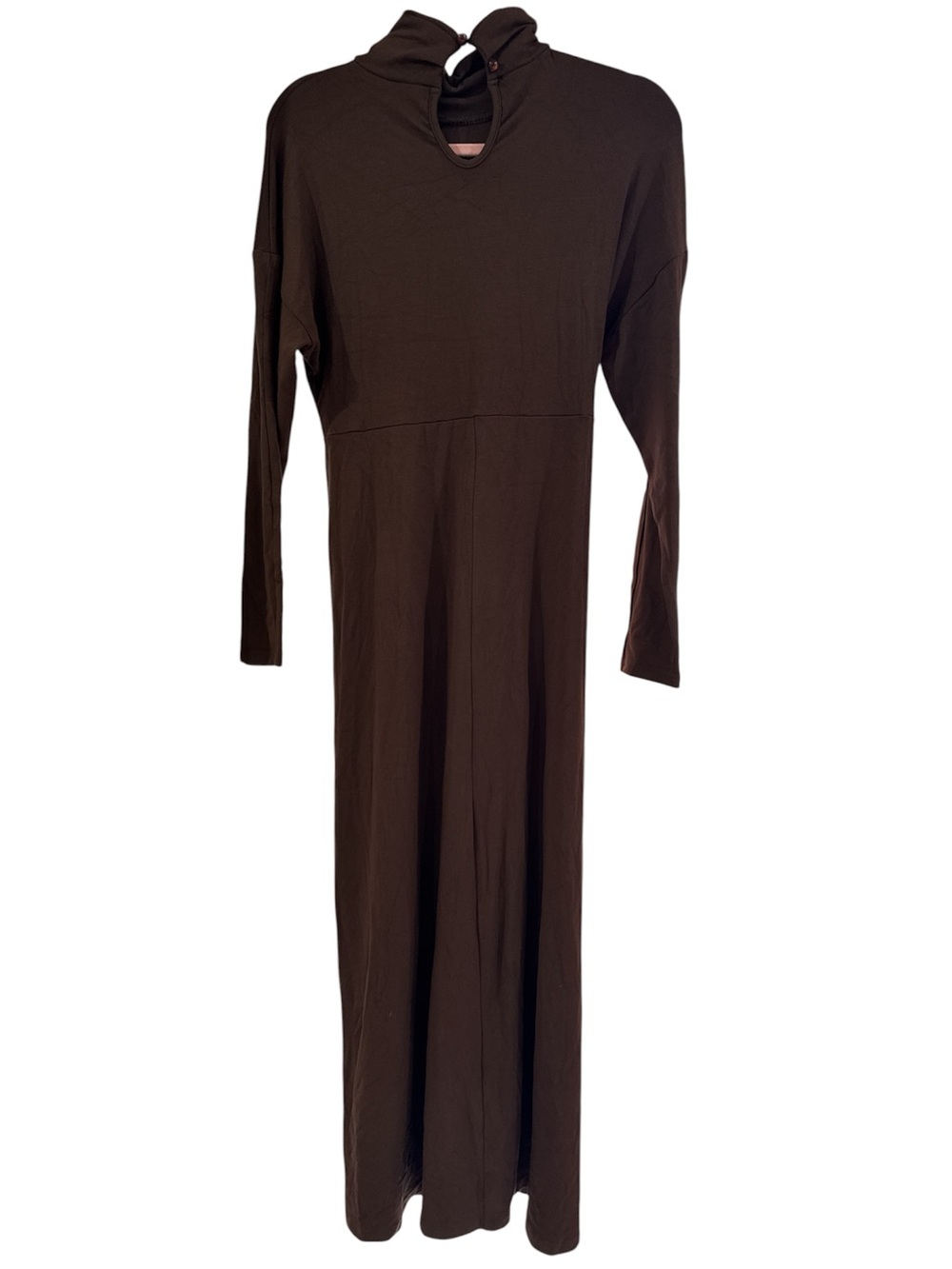COMMENSE NWT DRAPED MOCK NECK MAXI MEDIUM - Picture 9 of 11